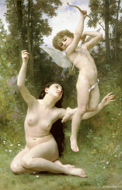 De liefde vliegt weg door William Adolphe Bouguereau